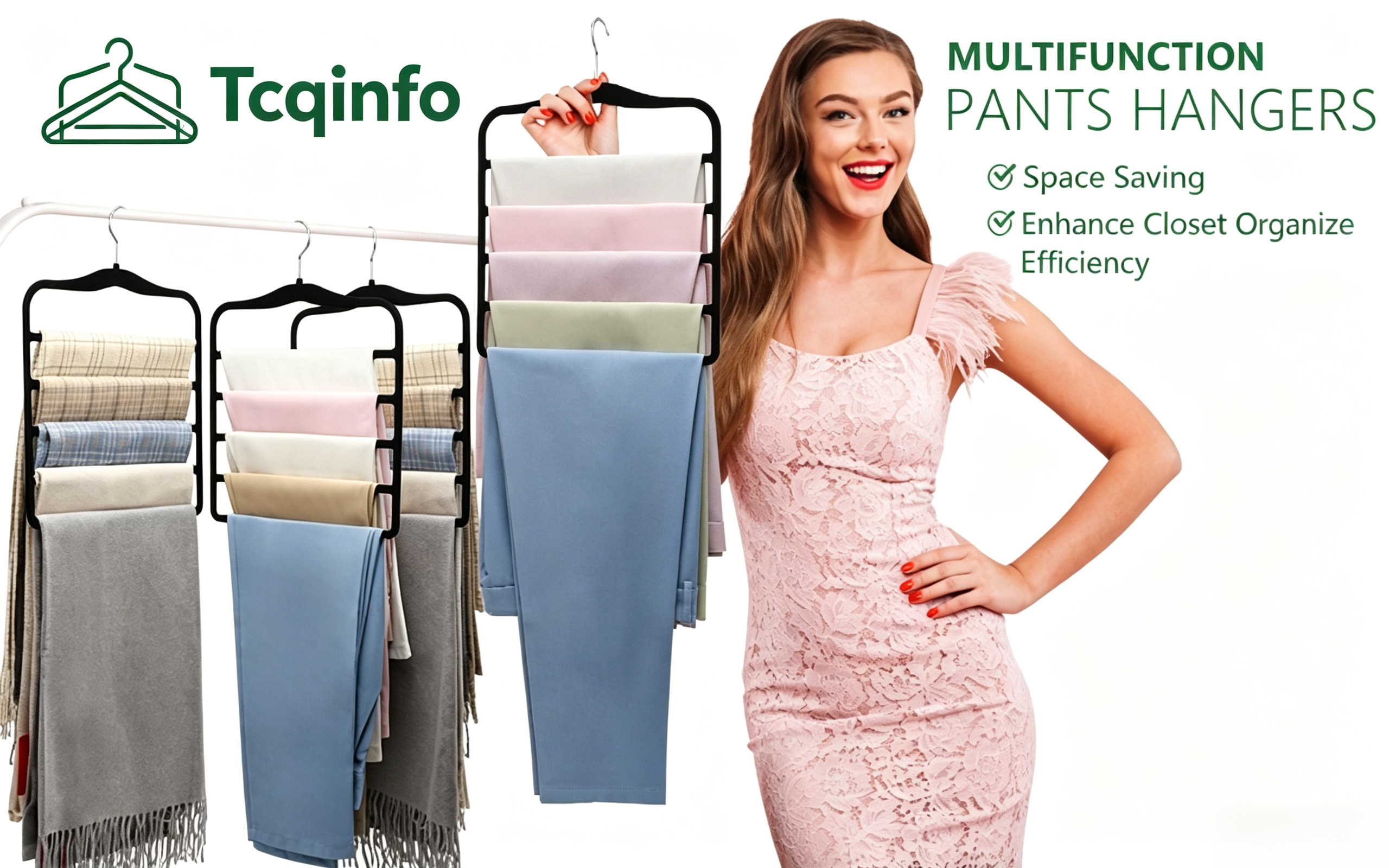 Organized rack with hangers